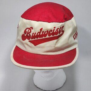 Vintage Budweiser King of Beers Pillbox Hat Made in USA - STAINED